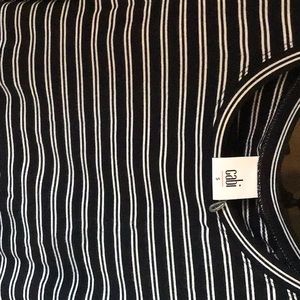 Shirt/short one piece navy stripe summer outfit